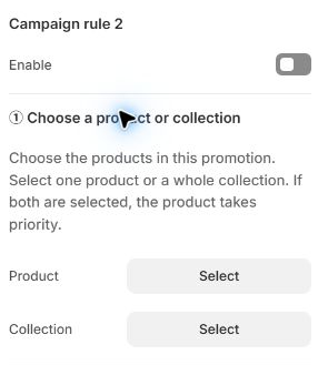 MeAero product and collection controls